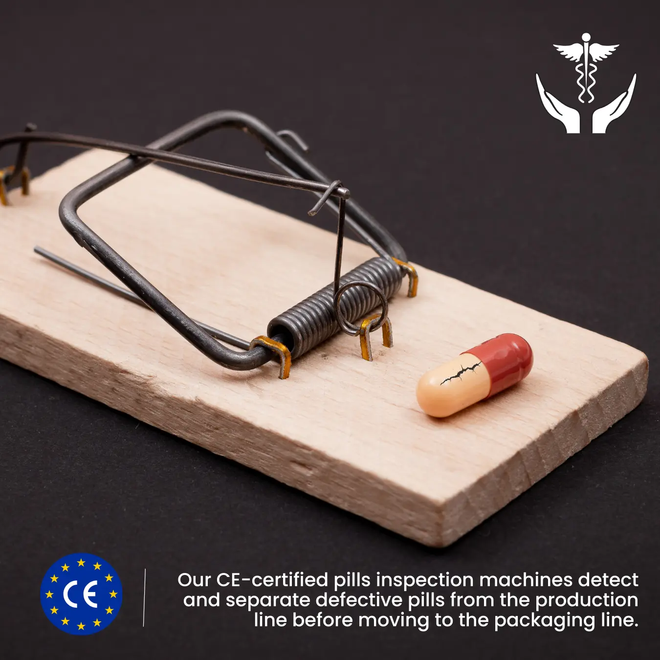 Detecting defective tablets and capsules in production