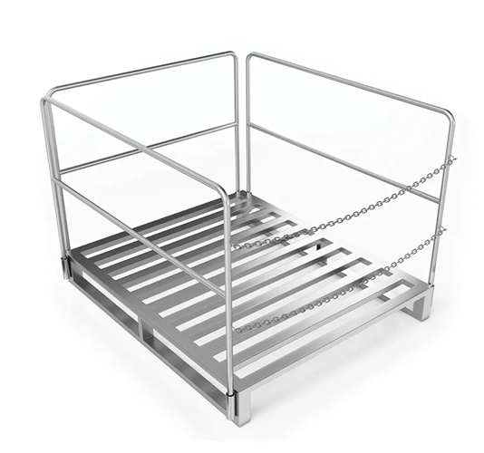 Accura’s Quno stainless steel storage pallets