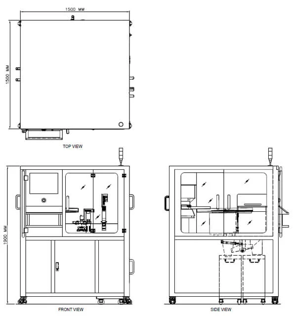 Automatic Soft Gelatine Capsule Inspection Machine Layout